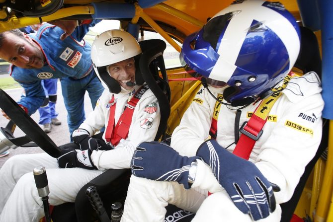 Button and Coulthard sample Rallycross at Lydden