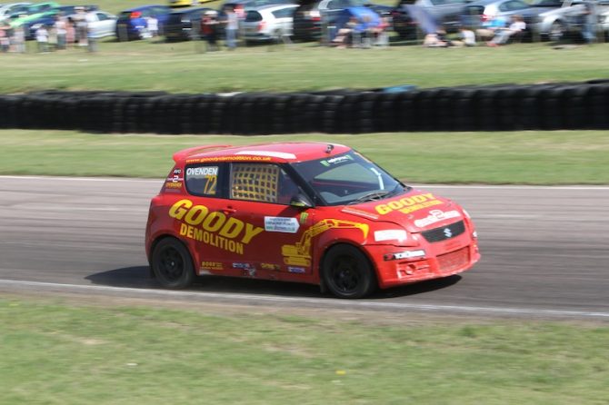 Tristan Ovenden in action at Lydden Hill last year