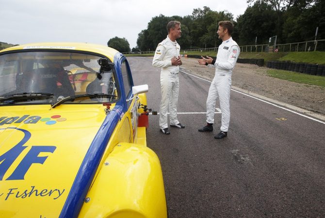 Button and Coulthard sample Rallycross at Lydden